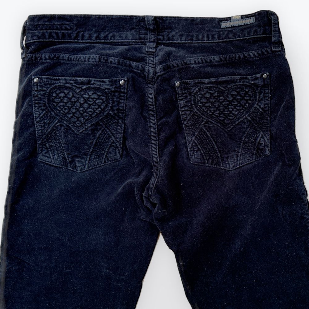 Romantic Heart Pocket Black Citizens of Humanity Kelly Lowrise Bootcut Leg ~ 27